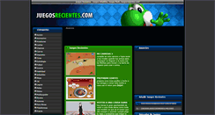 Desktop Screenshot of juegosrecientes.com