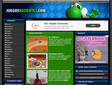 Tablet Screenshot of juegosrecientes.com
